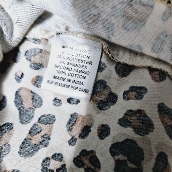 Coral Bay Womens Blouse Multi-Color Size Large Cotton Blend 3/4 Sleeve Stretch - Picture 7 of 12